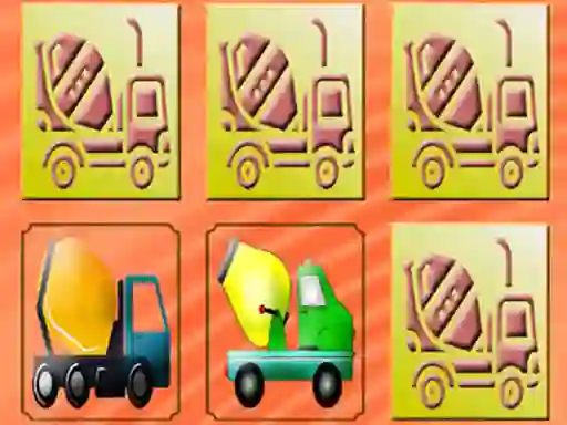 Joc Mixer Trucks Memory en línia