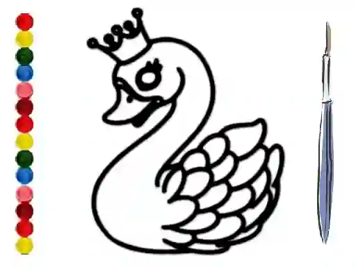 Joc Back To School: Swan Coloring Book en línia