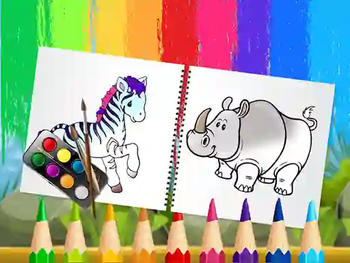 Joc Funny Animals Coloring Book en línia