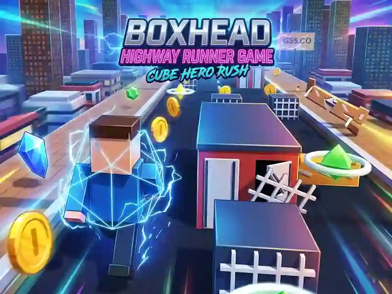 Joc Boxhead Highway Runner Game en línia