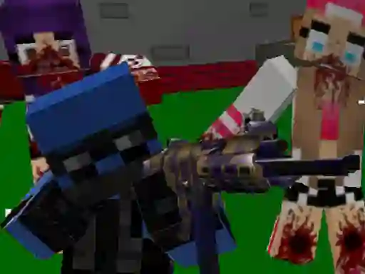 Joc Blocky Combat Special Forces: Zombie Apocalypse en línia