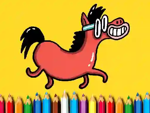 Joc Back To School: Pony Coloring Book en línia