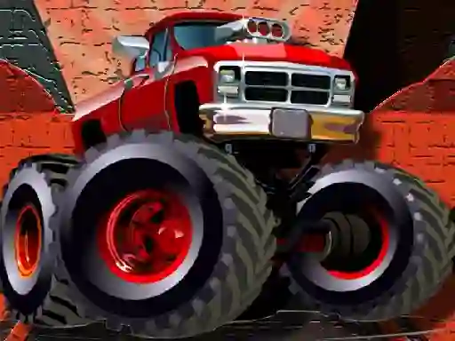 Joc Crazy Monster Trucks Puzzle en línia