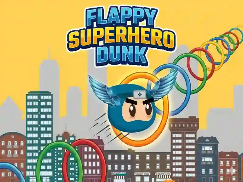 Joc Flappy Superhero Dunk en línia