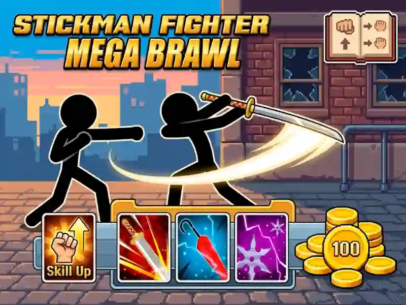 Joc Stickman Fighter Mega Brawl en línia