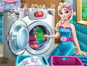 Joc Ice Queen Laundry Day en línia