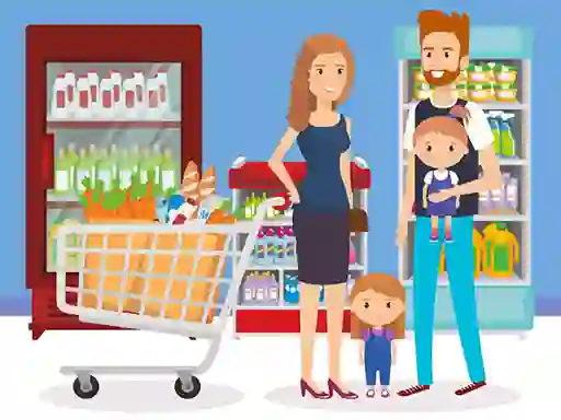 Joc Happy Shopping Jigsaw en línia