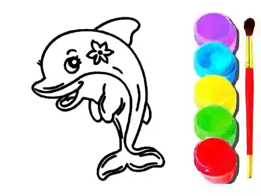 Joc Dolphin Coloring Book en línia