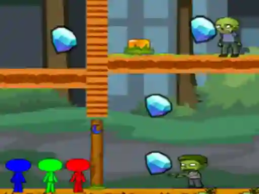 Joc StickMan Bros Vs Zombies en línia
