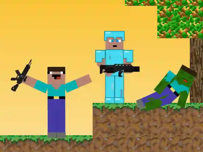 Joc Noob vs Pro: Zombie Apocalypse en línia