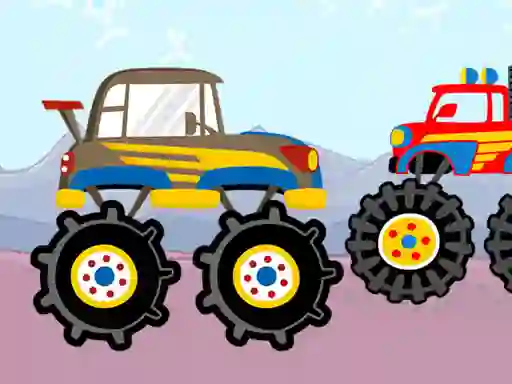 Joc Fun Monster Trucks Jigsaw en línia