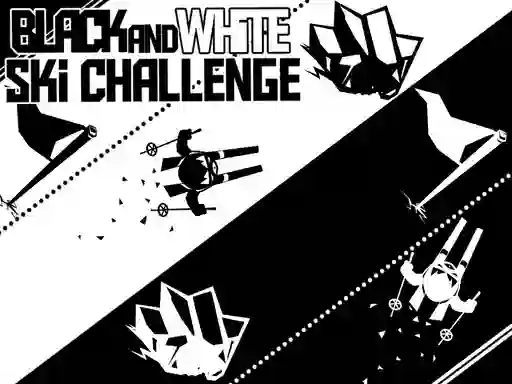 Joc Black and White Ski Challenge en línia