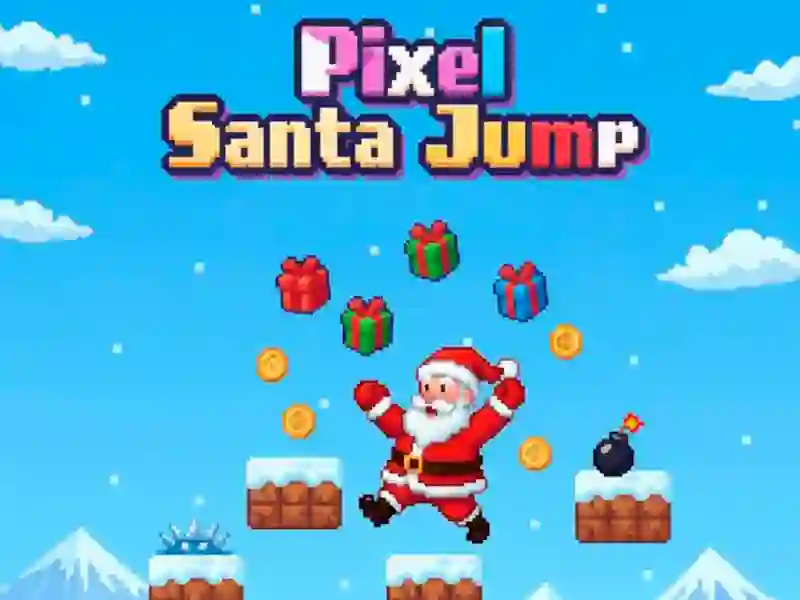 Joc Pixel Santa Jump en línia