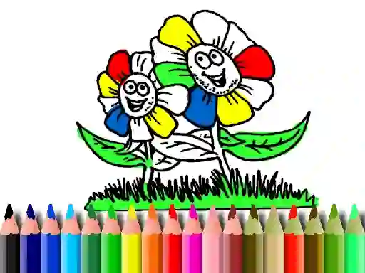 Joc Back to School: Flowers Coloring en línia