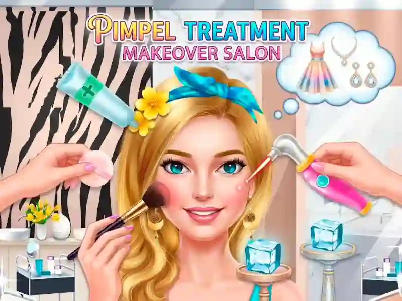 Joc Pimple Treatment Makeover Salon en línia