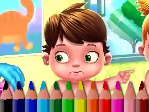Joc Back To School: Baby Coloring Book en línia
