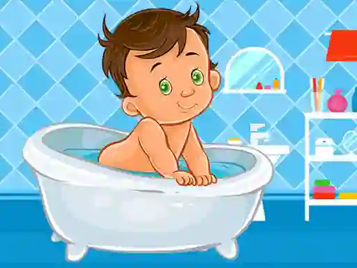 Joc Baby Bath Jigsaw en línia