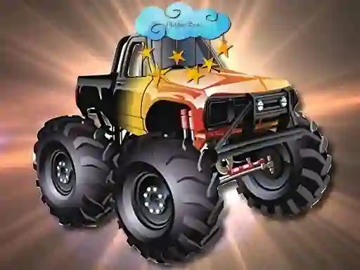 Joc Cartoon Trucks Hidden Stars en línia