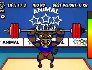 Joc Animal Olympics Weight Lifting en línia