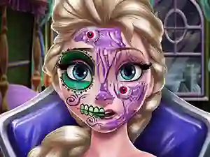 Joc Elsa Scary Halloween Makeup en línia