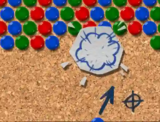 Joc Pinboard Bubble Shooter en línia