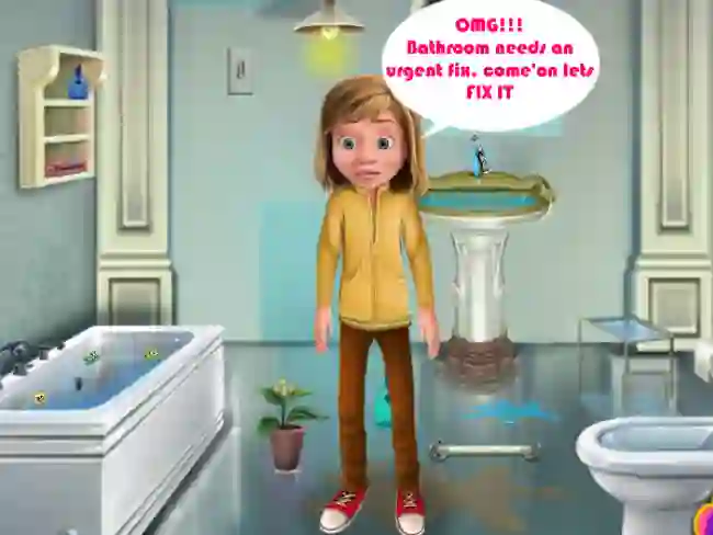 Joc Riley Bathroom Cleaning en línia