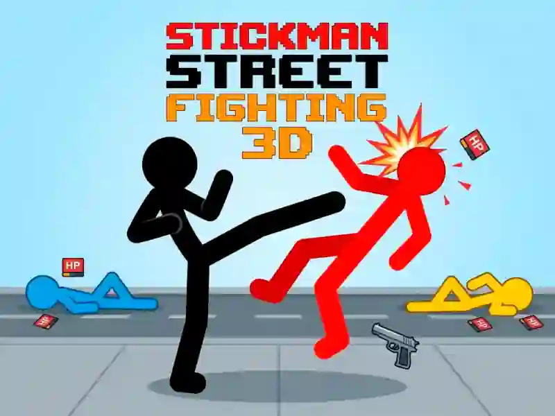 Joc Stickman Street Fighting 3d en línia