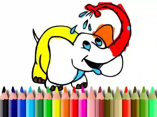 Joc Back To School: Elephant coloring en línia