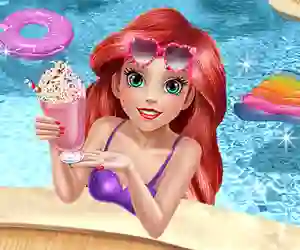 Joc Mermaid Princess Pool Time en línia
