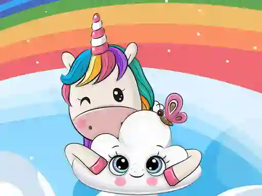 Joc Cute Unicorn Jigsaw en línia
