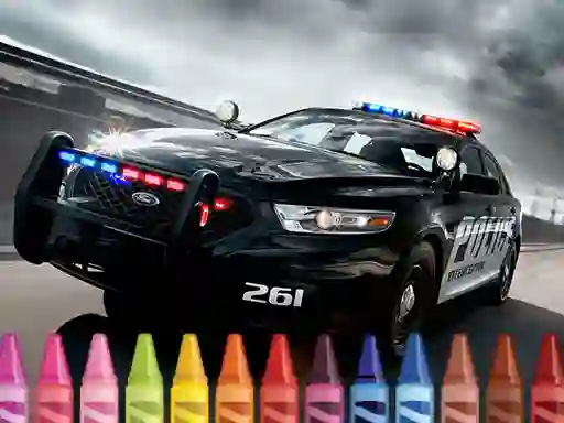 Joc Police Cars Coloring en línia