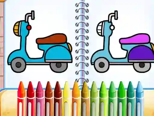 Joc Cute Bike Coloring Book en línia