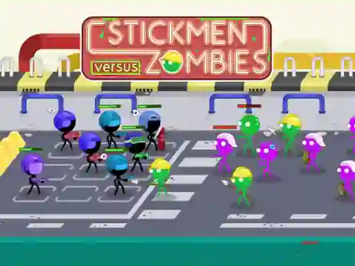Joc Stickmen Versus Zombies en línia