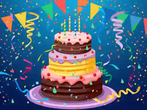 Joc Birthday cake puzzle en línia