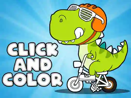 Joc Click And Color Dinosaurs en línia