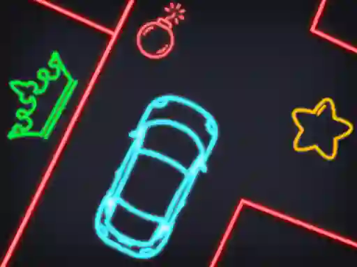 Joc Neon Car Puzzle en línia