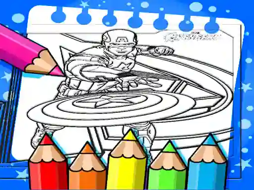 Joc Captain America Coloring Book en línia