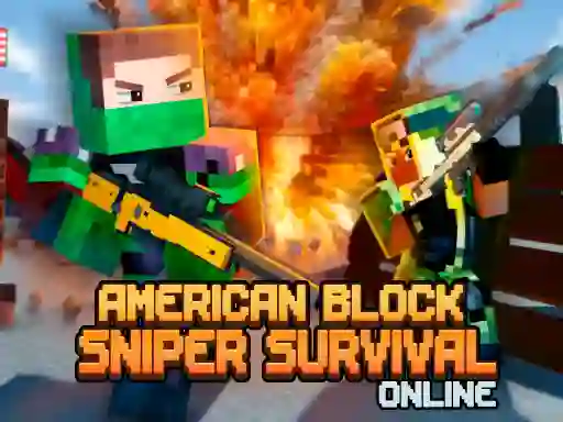 Joc American Block Sniper Survival Online en línia