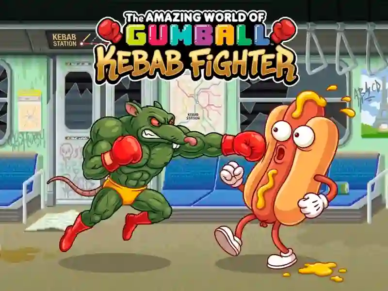 Joc The Amazing World of Gumball Kebab Fighter en línia