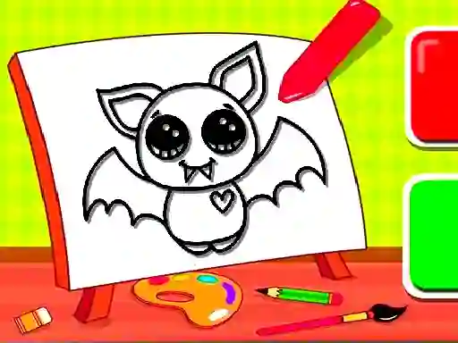 Joc Easy Kids Coloring Bat en línia