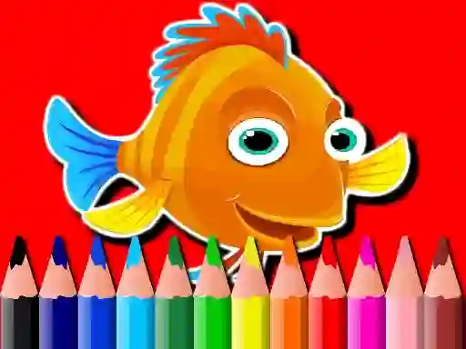 Joc Back To School: Fish Coloring Book en línia