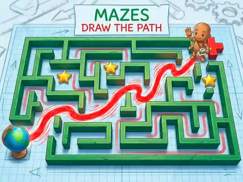 Joc Mazes Draw The Path en línia