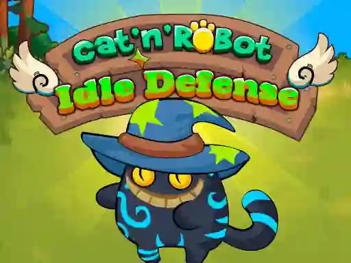 Joc Cat'n' Robot Idle Defense en línia