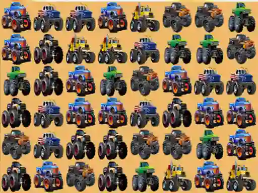 Joc Monsters Trucks Match 3 en línia