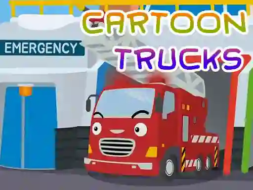 Joc Cartoon Trucks Jigsaw en línia