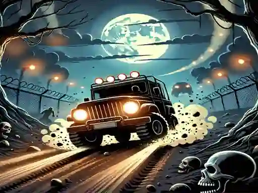 Joc Racing Car Destroying Zombie en línia