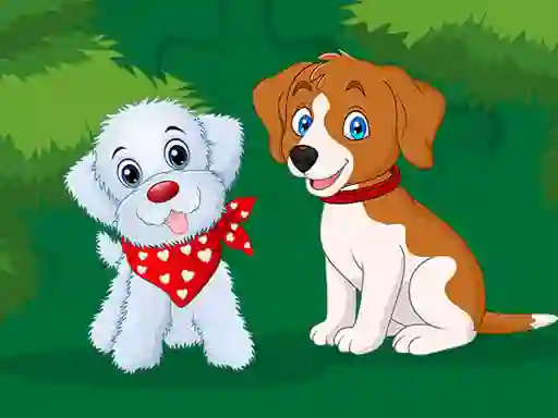 Joc Cute Puppies Jigsaw en línia
