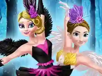 Joc Ellie and Annie Black Swan and White Swan en línia