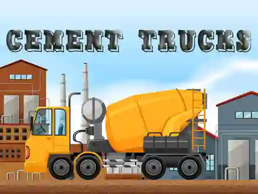 Joc Cement Trucks Hidden Objects en línia