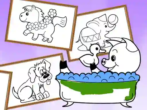 Joc Cartoon Coloring for Kids Animals en línia